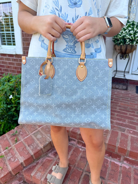 Lets Travel Denim Purse