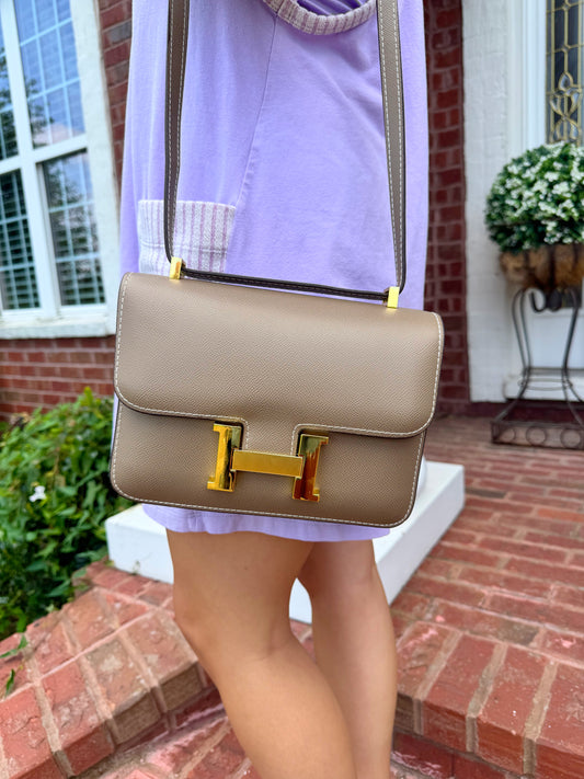 Halie Taupe Purse