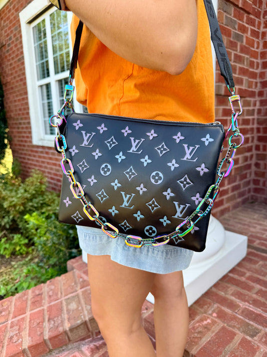 Black/Purple Chelsea Purse