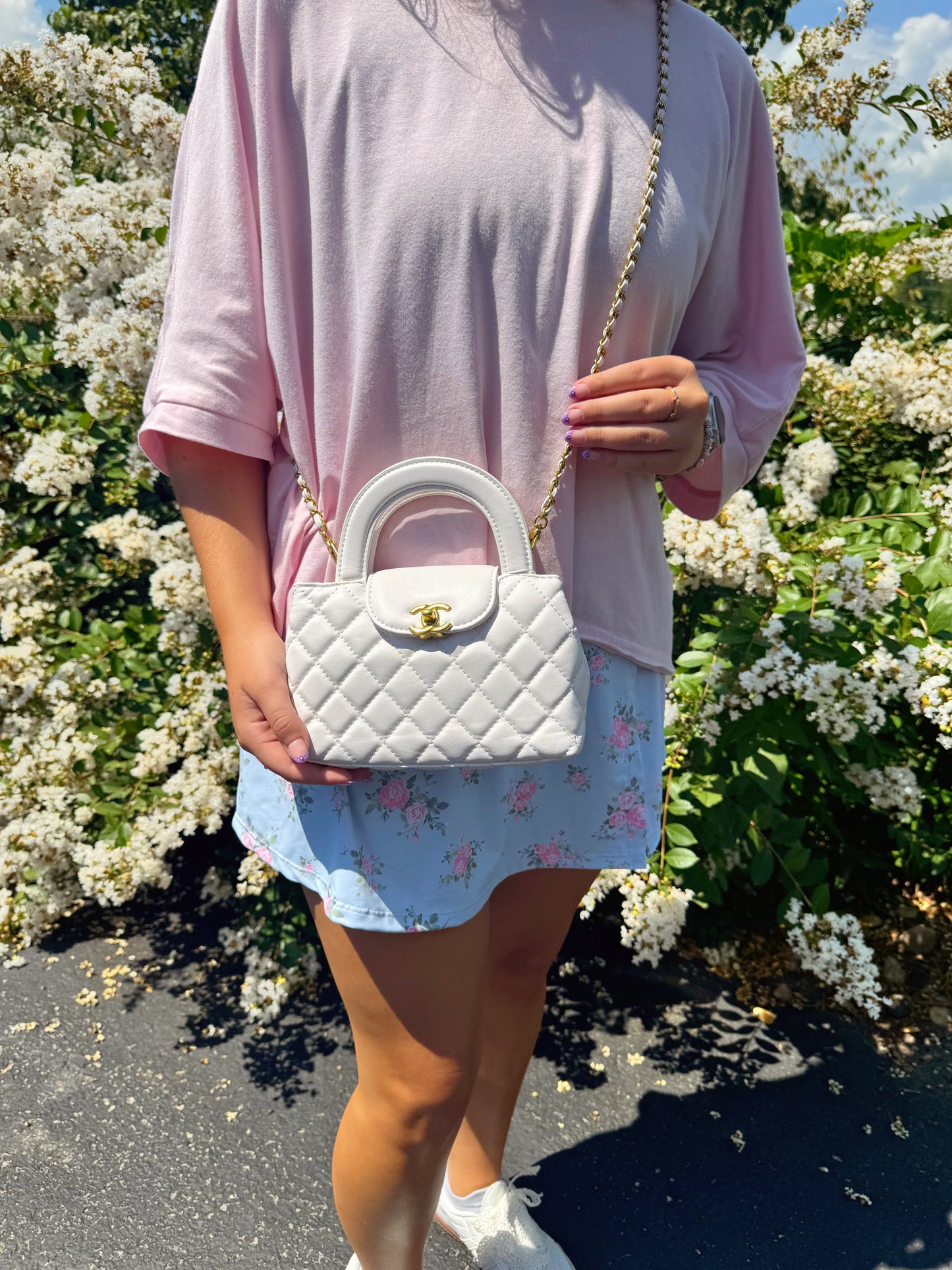 Blair White Purse