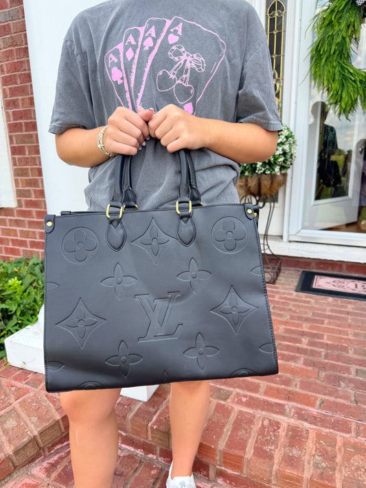 Lets Travel Black GM Tote
