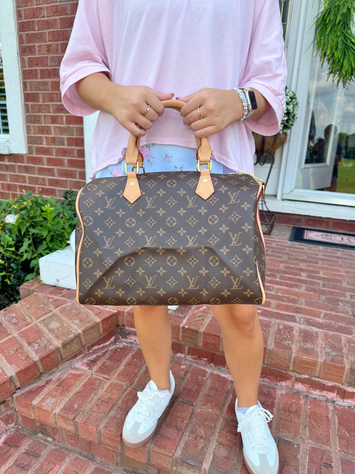 Zoey Brown Mono Purse