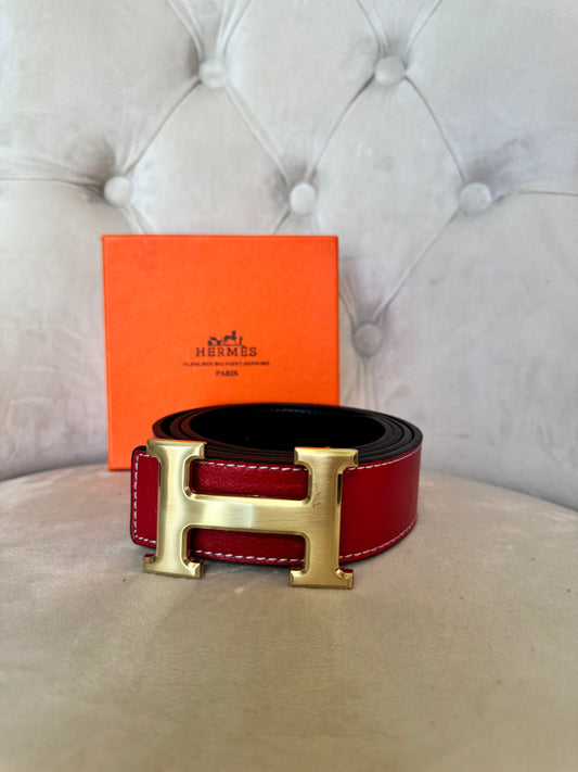 Red H Belt Size 105 CM