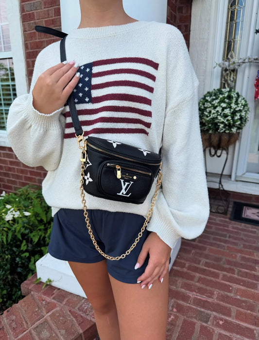 Black/White Mini Belt Bag